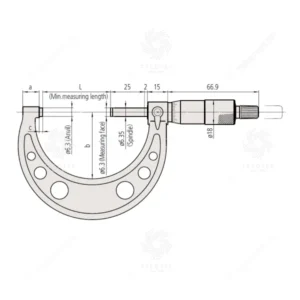 Panme đo ngoài cơ khí Mitutoyo 103-140-10