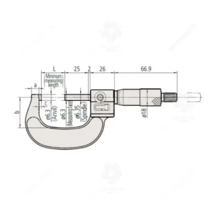 Panme cơ khí đo ngoài có bộ đếm Mitutoyo 193-113