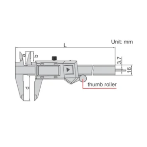 Thước kẹp điện tử Insize 1102-150W (hiển thị phân số)