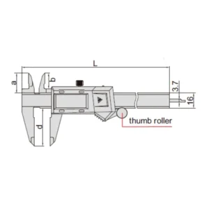 Thước kẹp điện tử chống nước Insize 1104-150