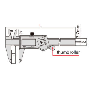 Thước kẹp điện tử Insize (Loại tiêu chuẩn, không chống nước) 1108-150