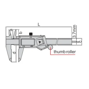 Thước kẹp điện tử hệ mét Insize 1109-200W