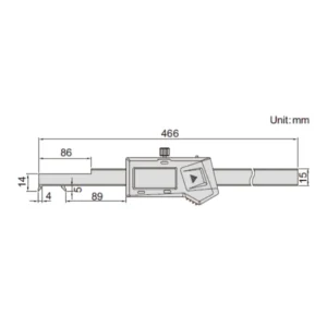 Thước kẹp điện tử đầu móc Insize (Không chống nước) 1122-300WL