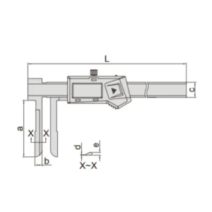 Thước kẹp điện tử đo trong mỏ dao Insize 1123-200AWL