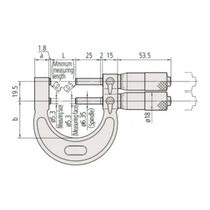 Panme cơ khí đo ngoài hai trục chính Mitutoyo 113-102