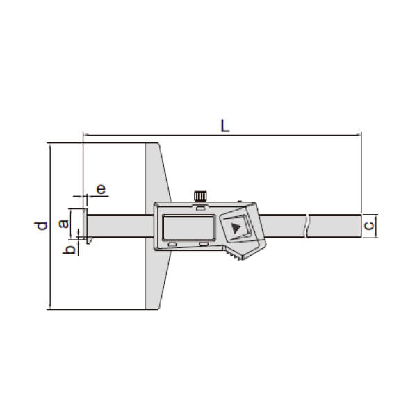 Thước đo sâu điện tử loại 2 ngàm móc Insize 1144-200AWL 2 Thước đo sâu điện tử loại 2 ngàm móc Insize 1144-200AWL