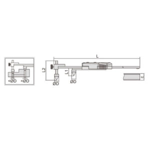 Thước kẹp điện tử đo khoảng cách tâm Insize 1177-300WL