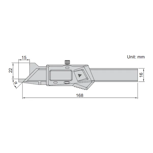 Thước đo cạnh vát điện tử Insize 1180-63WL 2 Thước đo cạnh vát điện tử Insize 1180-63WL