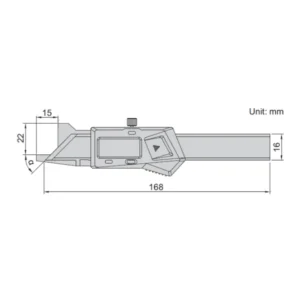 Thước đo cạnh vát điện tử Insize 1180-66WL