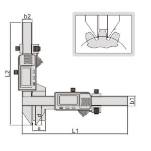 Thước kẹp điện tử đo bánh răng Insize 1181-M25A