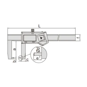 Thước kẹp điện tử đo biên dạng ngoài Insize 1185-150A