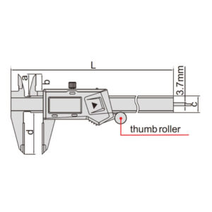 Thước kẹp điện tử mỏ ceramic Insize (Không chống nước) 1193-150W