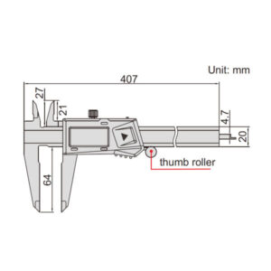 Thước kẹp điện tử 300mm Insize (Không chống nước) 1196-300