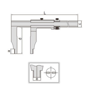 Thước kẹp cơ khí Insize 1208-524