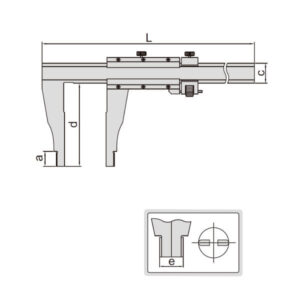 Thước kẹp cơ khí Insize 1214-500