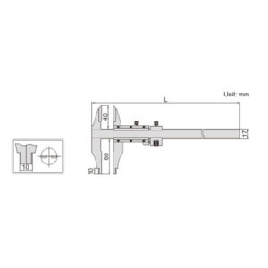 Thước kẹp cơ khí Insize 1217-2503
