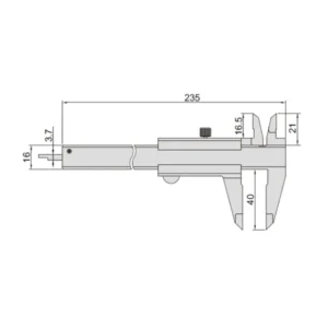 Thước kẹp cơ khí cho người thuận tay trái Insize 1239-1503