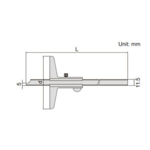 Thước đo sâu cơ khí (loại tiêu chuẩn) Insize 1240-300