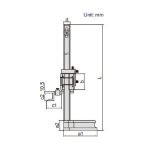 Thước đo cao cơ khí Insize 1250-600