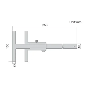Dụng cụ lấy dấu chữ T Insize 1275-150B