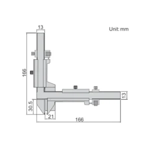 Thước kẹp cơ khí đo bánh răng Insize 1281-M26A