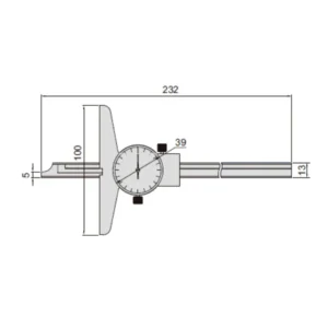 Thước đo độ sâu đồng hồ Insize 1340-300