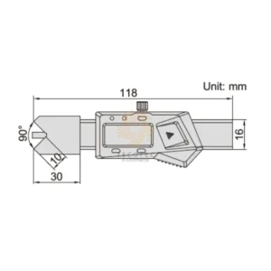 Thước kẹp điện tử đo bán kính Insize 1501-10
