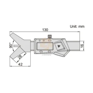 Thước kẹp điện tử đo bán kính Insize 1501-25