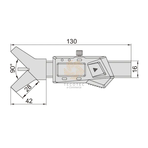 Thước đo cạnh vát điện tử Insize 1537-20 2 Thước đo cạnh vát điện tử Insize 1537-20