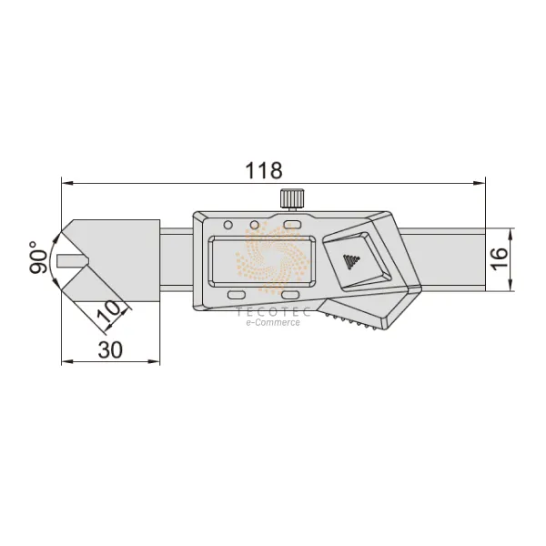 Thước đo cạnh vát điện tử Insize 1537-8 2 Thước đo cạnh vát điện tử Insize 1537-8