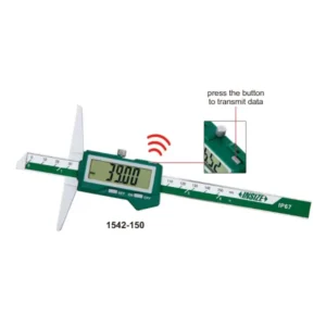 Thước đo độ sâu điện tử tích hợp Bluetooth IP67 Insize 1542-200