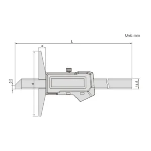 Thước đo độ sâu điện tử tích hợp Bluetooth IP67 Insize 1542-150