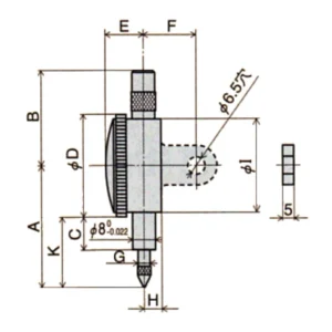 Đồng hồ so cơ khí một vòng đo Peacock Z series 15ZL