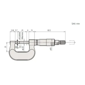 Panme cơ khí đo độ dày giấy Mitutoyo 169-101-10