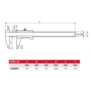 Thước kẹp cơ khí MarCal 16 DN 4100600