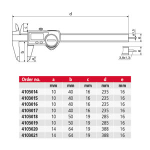 Thước kẹp điện tử MarCal 16 ER tích hợp cổng dữ liệu 4103017