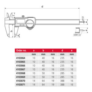 Thước kẹp điện tử MarCal 16 EWR tích hợp cổng dữ liệu 4103067