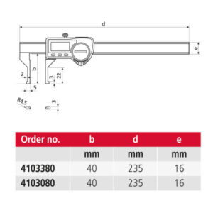 Thước kẹp điện tử đo rãnh trong MarCal 16 EWRi-AI 4103380