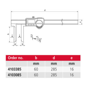 Thước kẹp điện tử đo trong mỏ dài MarCal 16 EWR-LI 4103085