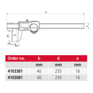 Thước kẹp điện tử đo độ dày thành ống MarCal 16 EWRi-RW 4103381