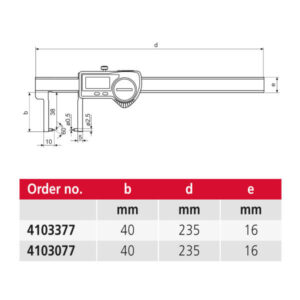 Thước kẹp điện tử đo độ dày thành ống MarCal 16 EWR-SA 4103077