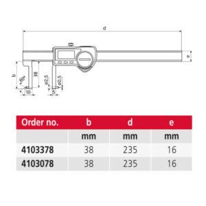 Thước kẹp điện tử đo rãnh trong MarCal 16 EWR-SI 4103078