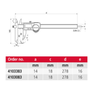Thước kẹp điện tử đo bước MarCal 16 EWR-VS 4103083