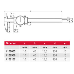 Thước kẹp đồng hồ MarCal 16 U 4107107