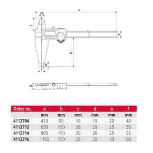 Thước kẹp điện tử dùng cho nhà máy 2 mỏ đo MarCal 18 EWR 4112714