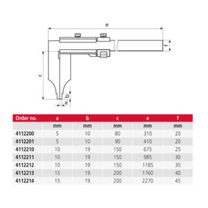 Thước kẹp cơ khí MarCal 18 N 4112214