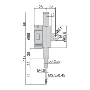 Đồng hồ so điện tử loại nâng cao Insize 2104-25
