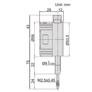 Đồng hồ so điện tử có cần nâng Insize 2109-101