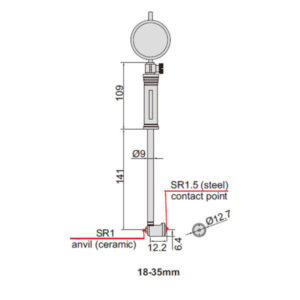 Đồng hồ đo lỗ điện tử Insize 2122-35A