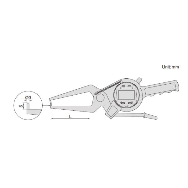 Ngàm kẹp đo ngoài loại điện tử Insize 2132-40 2 Ngàm kẹp đo ngoài loại điện tử Insize 2132-40